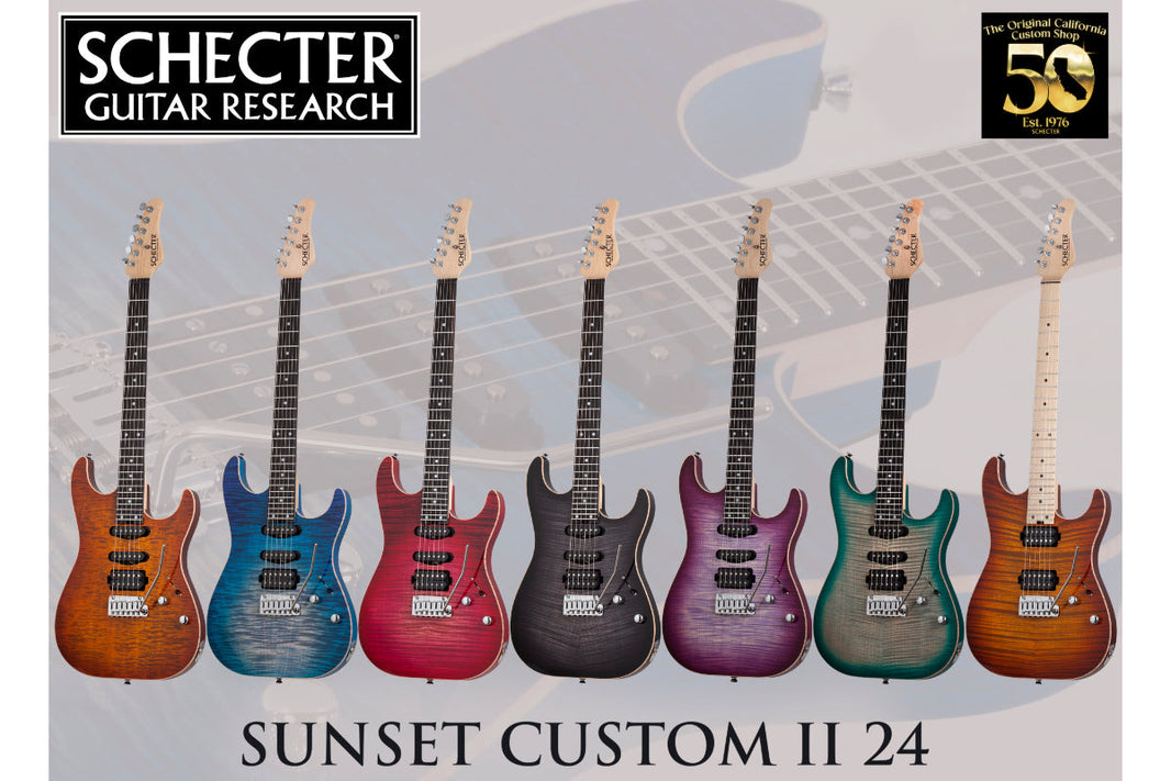 2025 Schecter新型號 USA Custom Shop | Sunset Custom-II 24