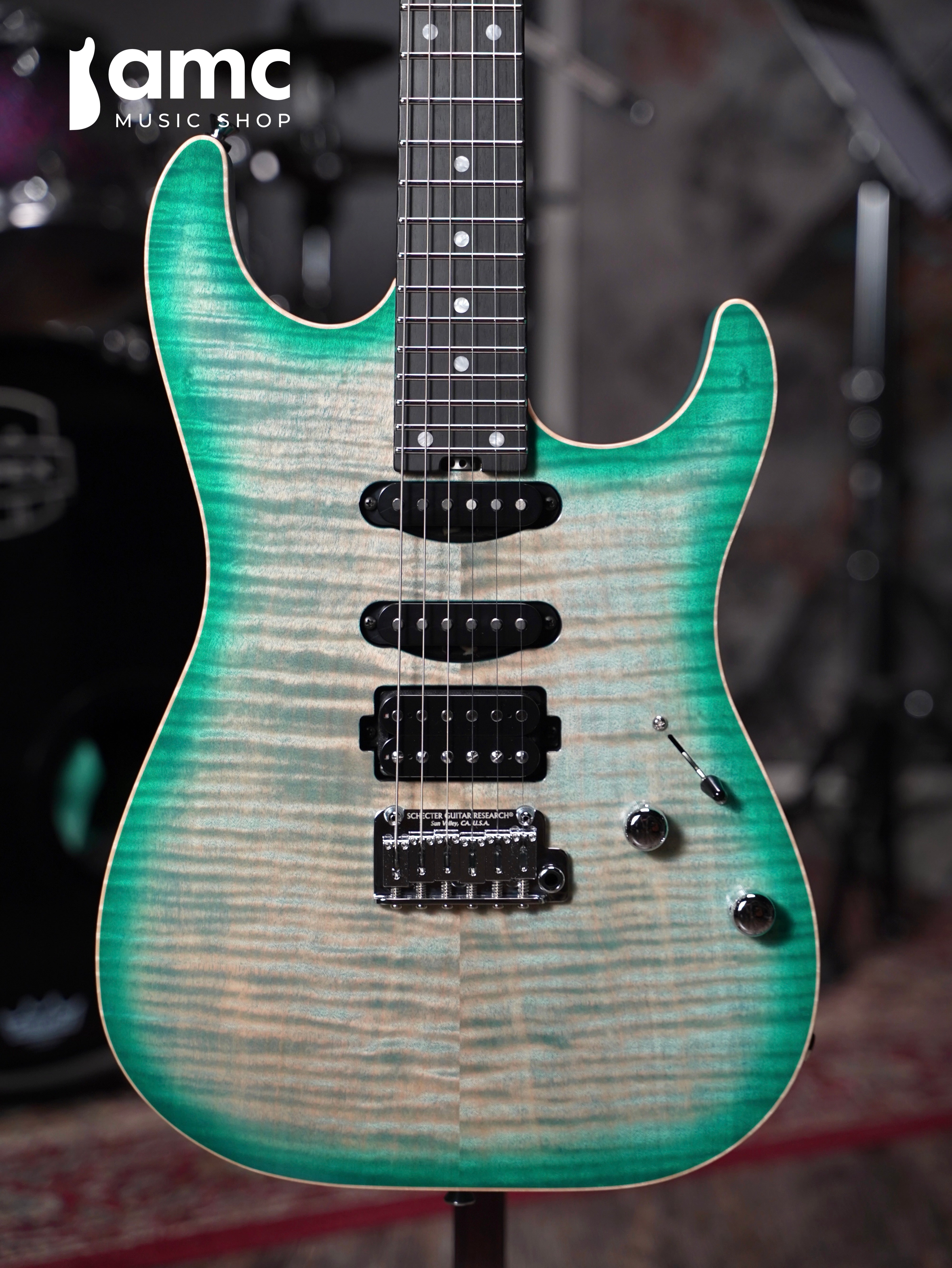 Schecter | Sunset Custom II 24 SSH [Aruba Teal] S/N:26-05002