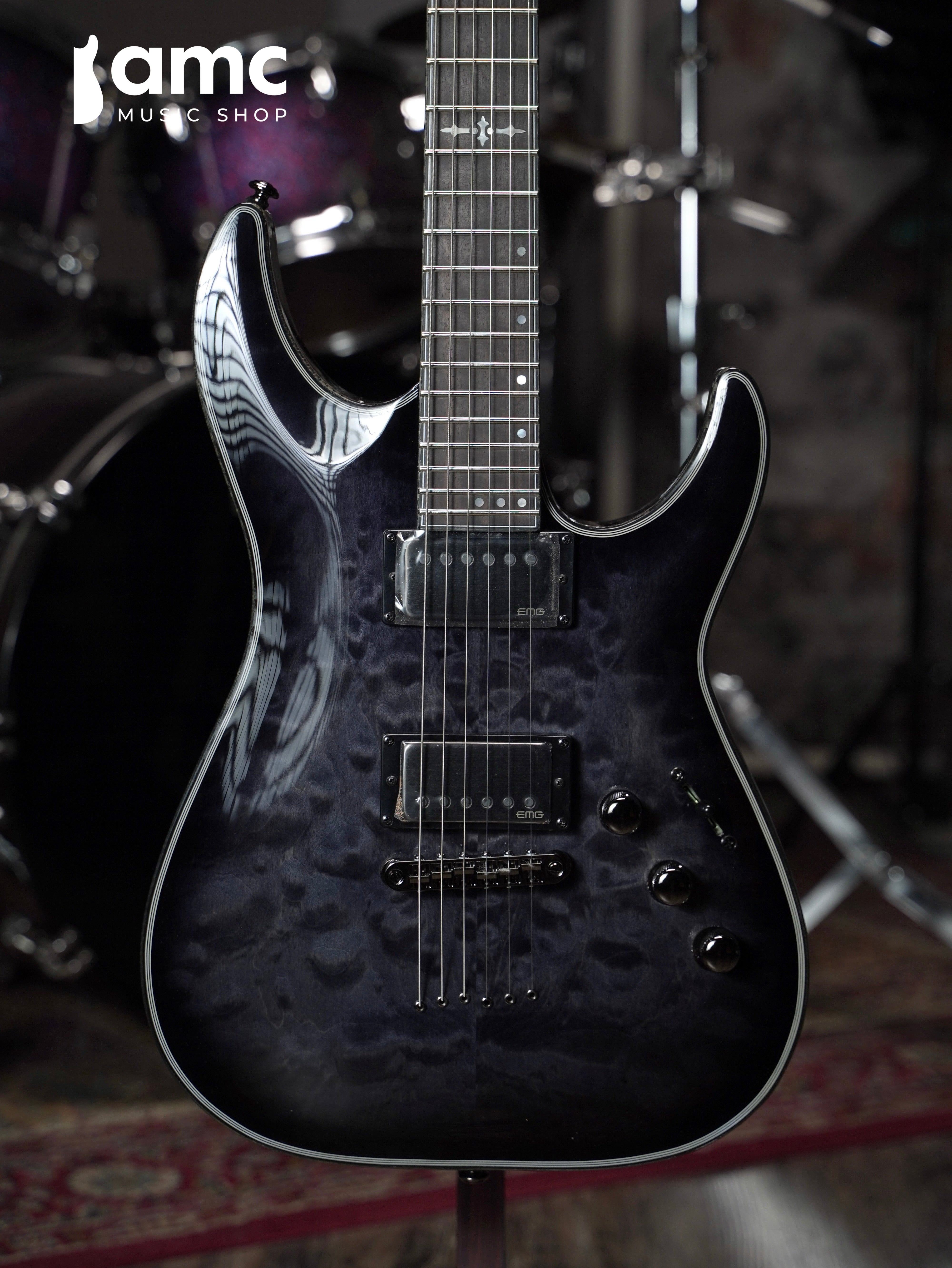 Schecter | Hellraiser Hybrid C-1	[Trans Black Burst]