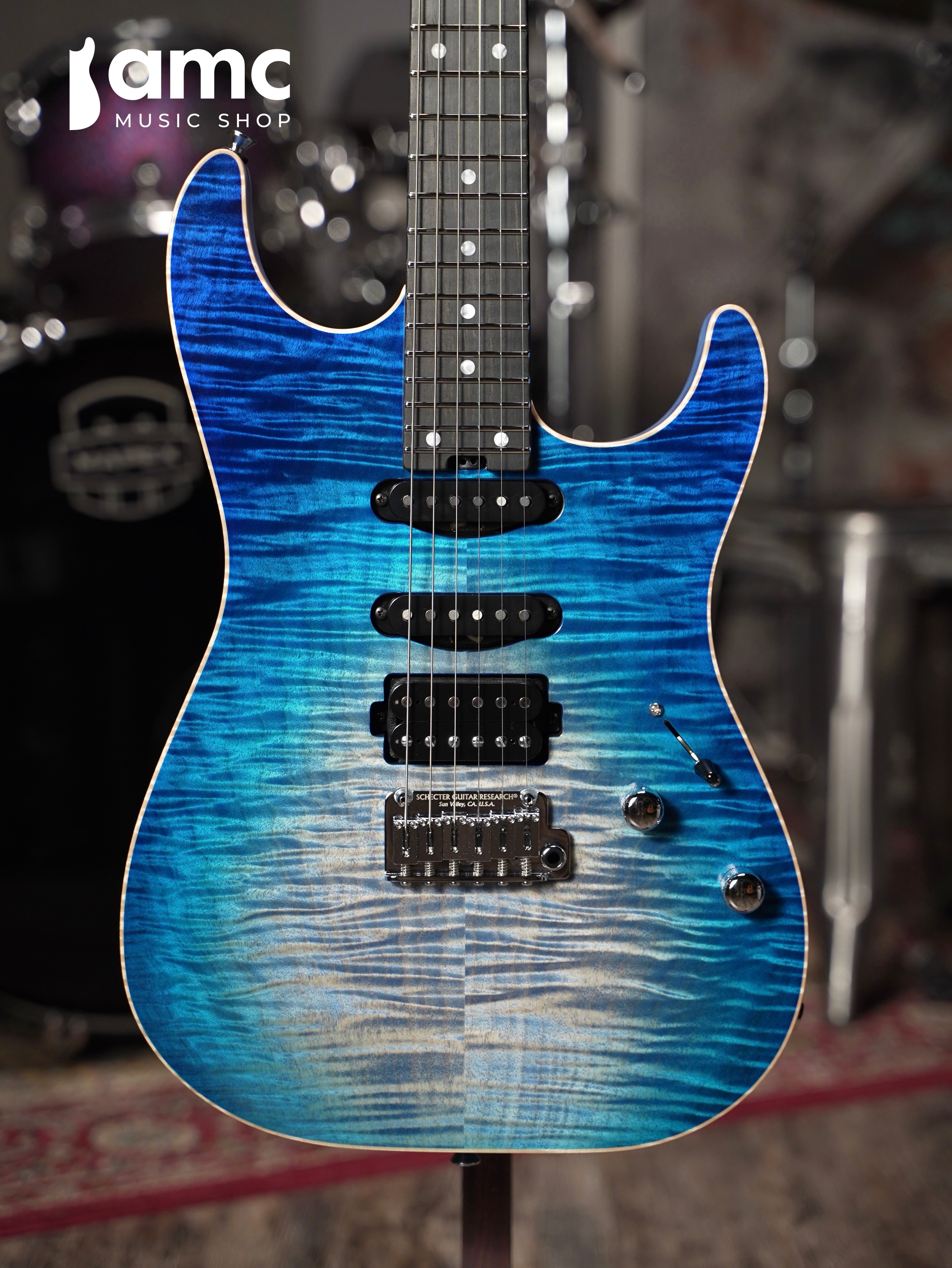Schecter | Sunset Custom II 24 SSH[Pacific Blue] S/N:26-05021