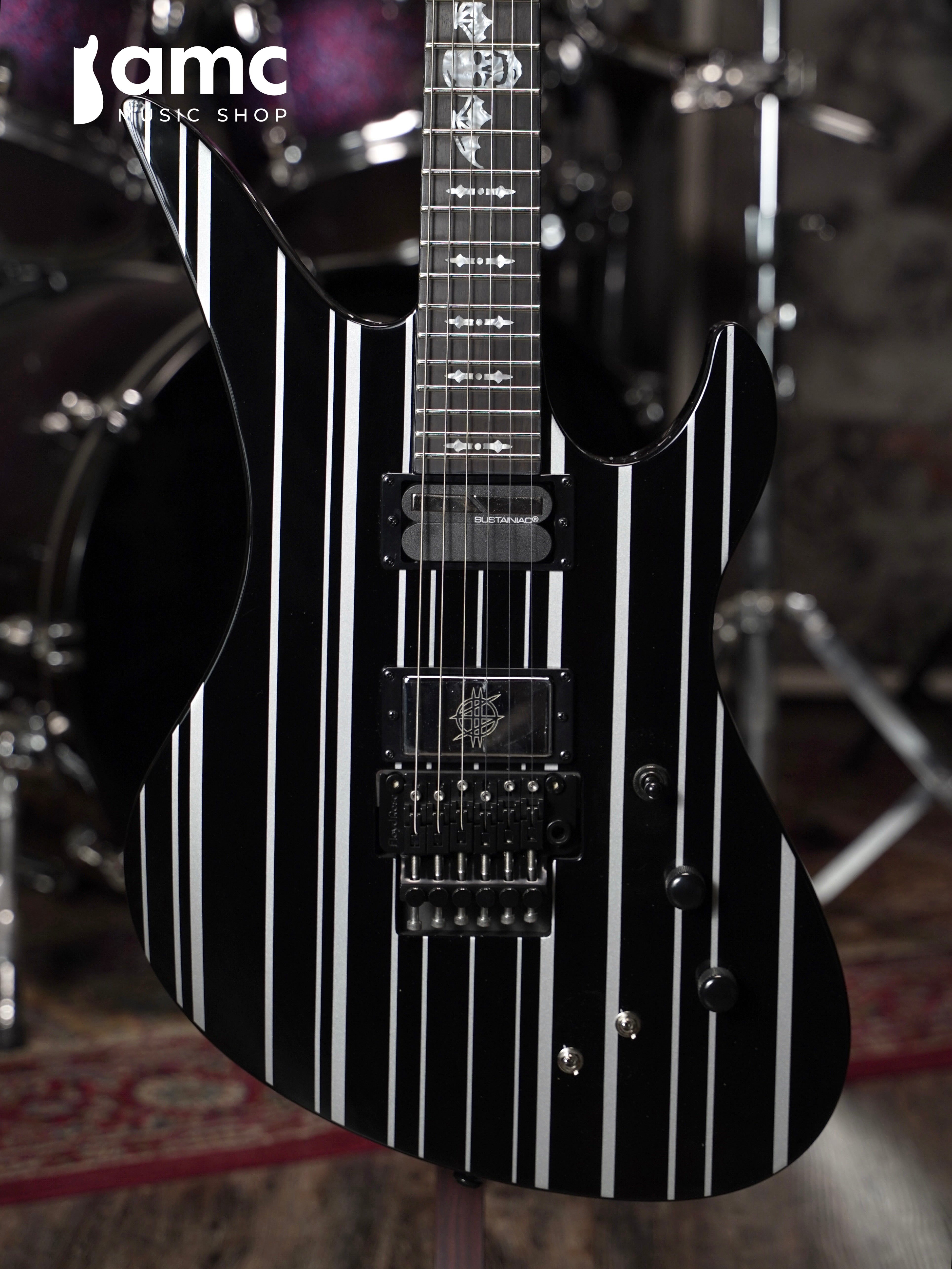 Schecter | Synyster Custom-S [Silver Pinstripes]