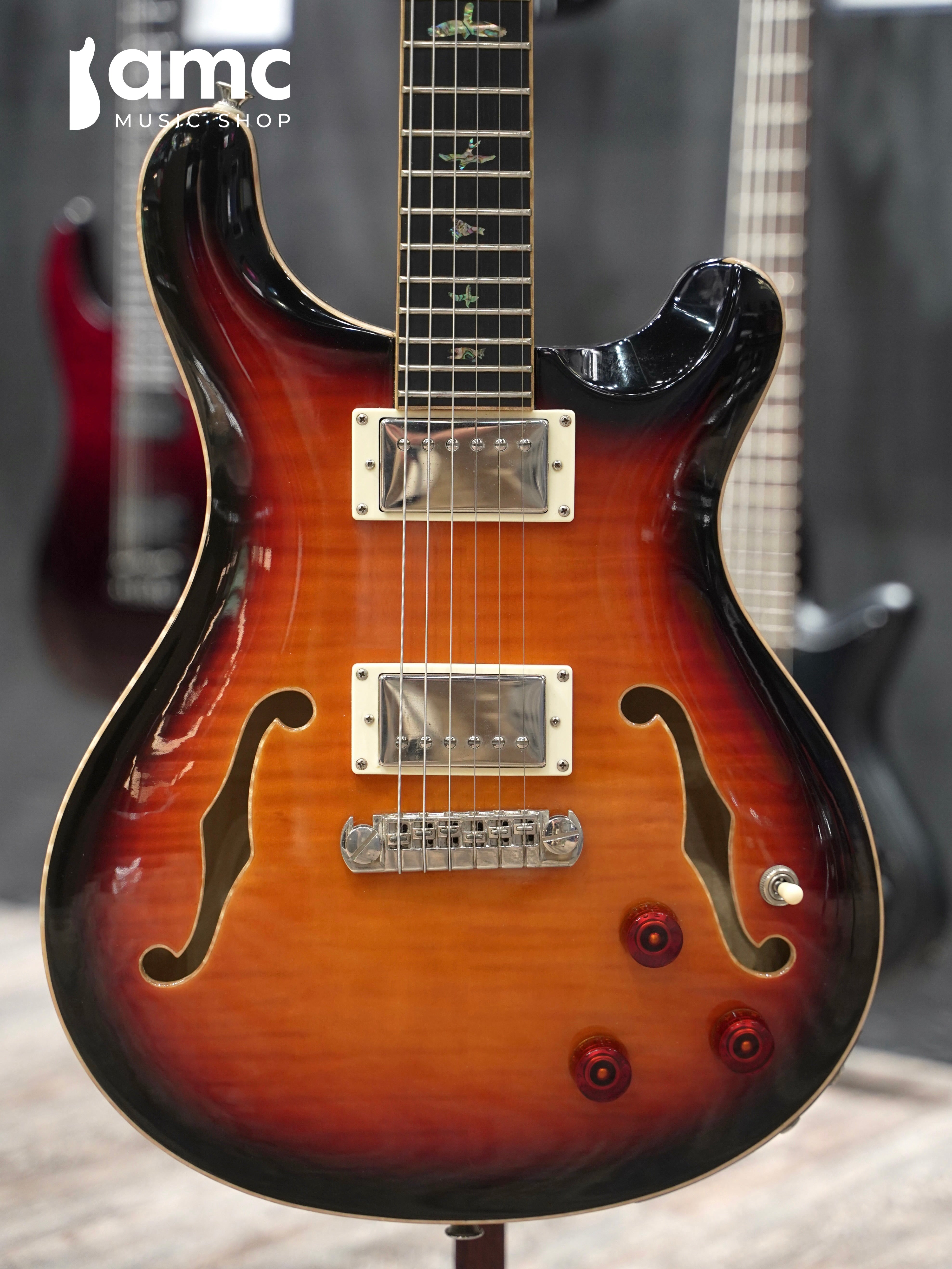 【PRE-OWNED】PRS | SE Hollowbody II Piezo [Black Gold Burst]