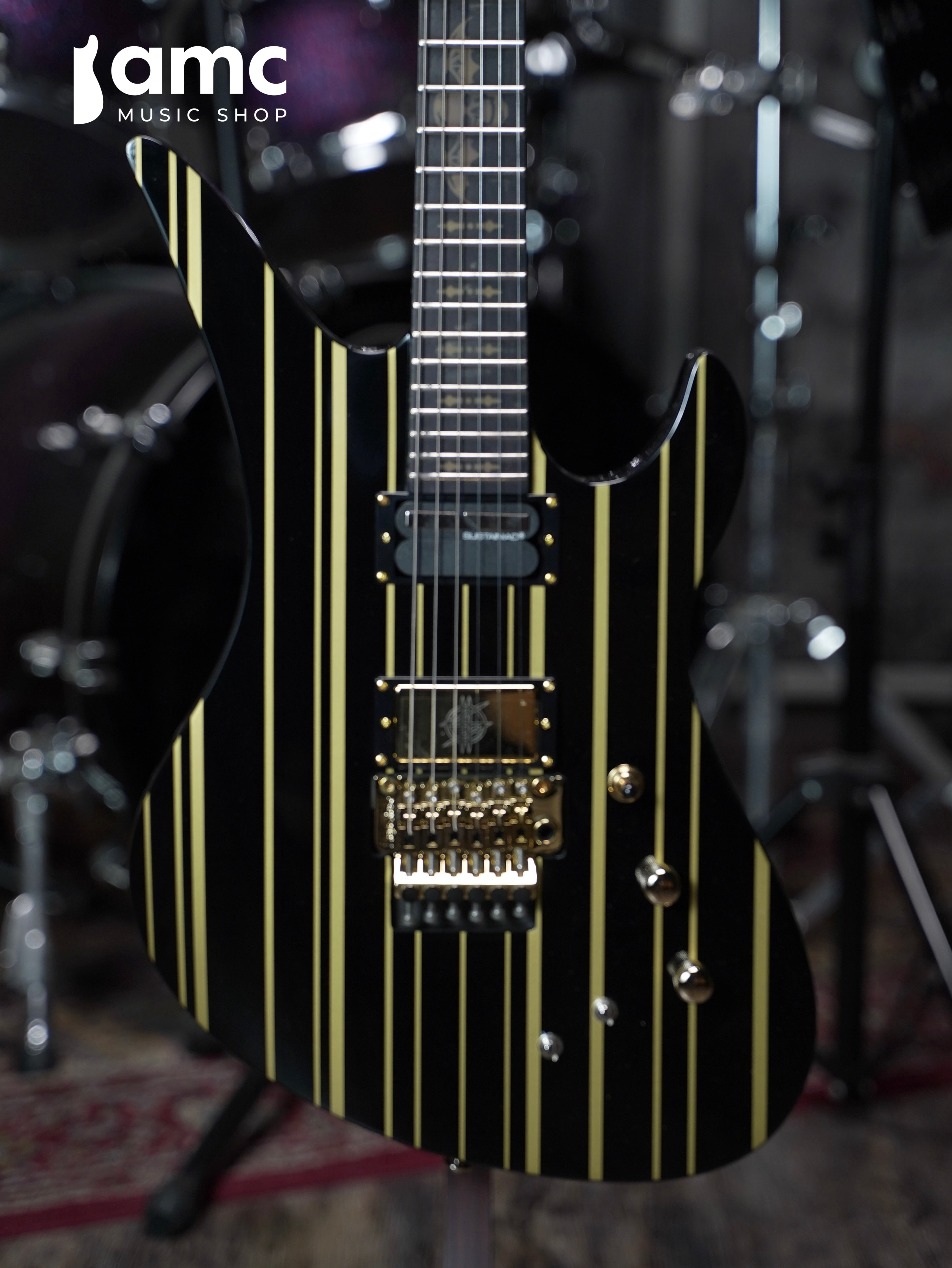 Schecter | Synyster Custom-S [Gold Pinstripes]