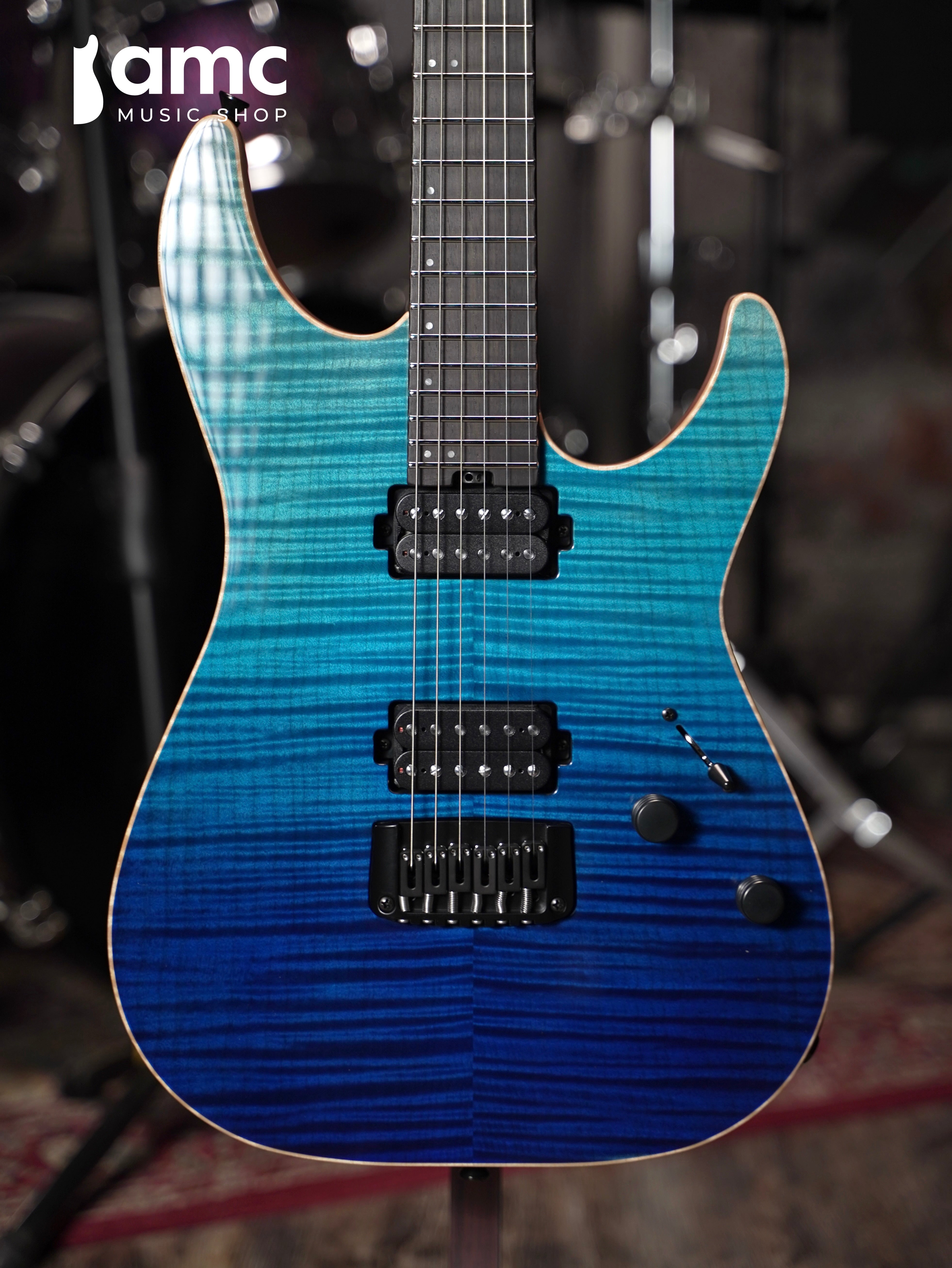 Schecter | USA Custom Shop Aaron Marshall AM-6 [Cerulean Fade, Sweetwater Exclusive]