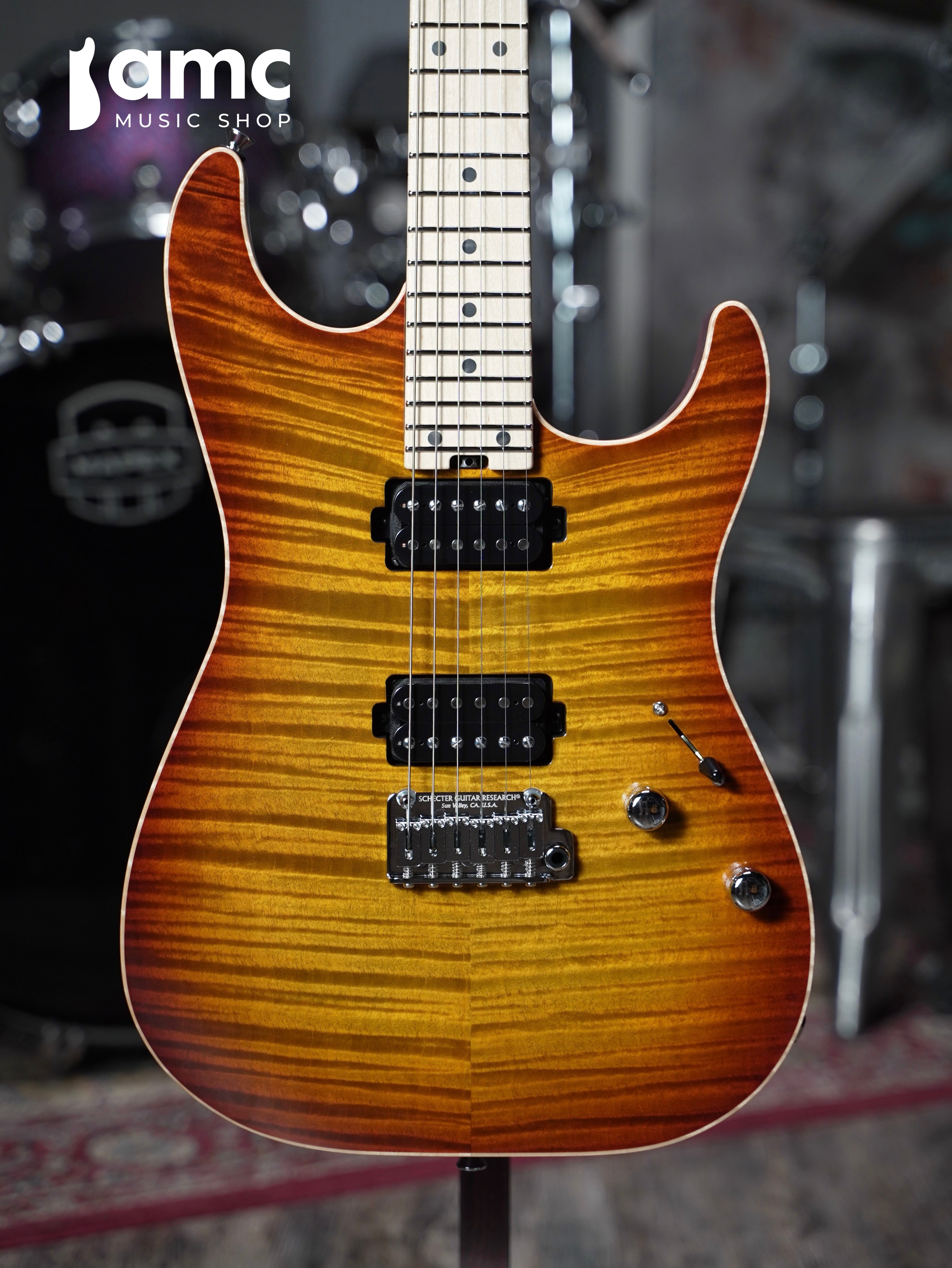 Schecter | Sunset Custom II 24 HH[Light Tiger Burst] S/N:26-05037