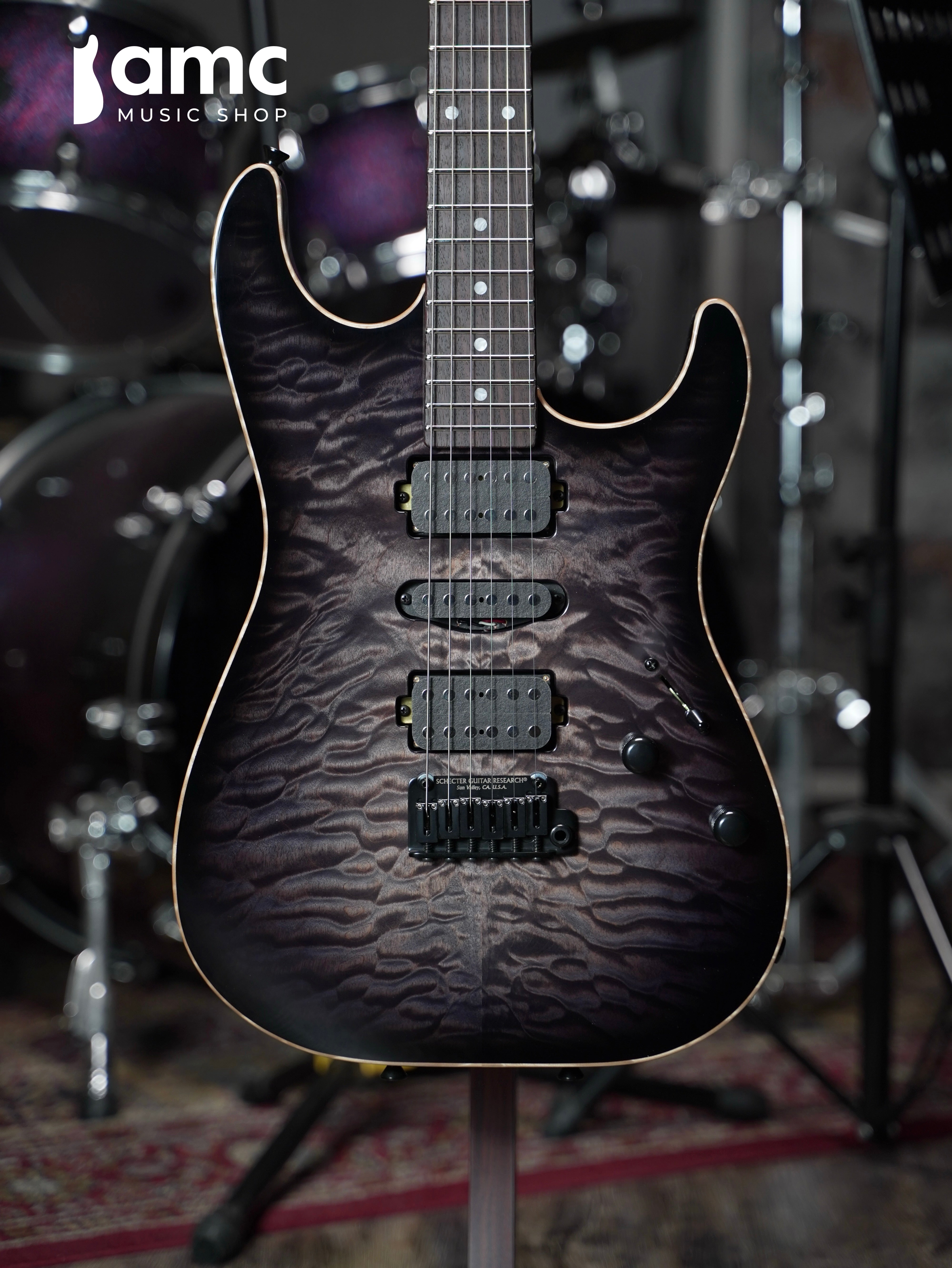 Schecter | Sunset Custom II HSH [Trans Black Burst]