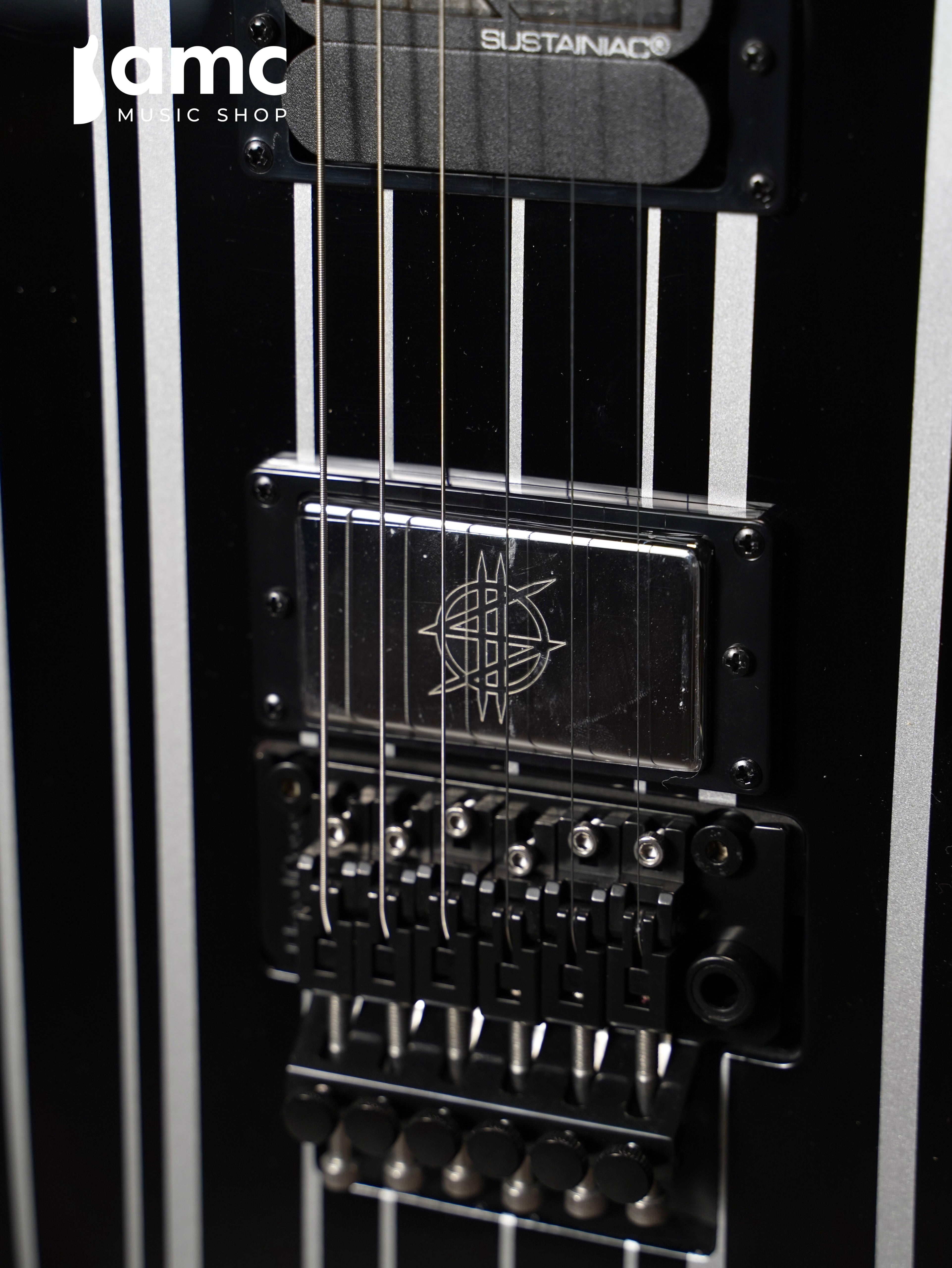 Schecter | Synyster Custom-S [Silver Pinstripes]