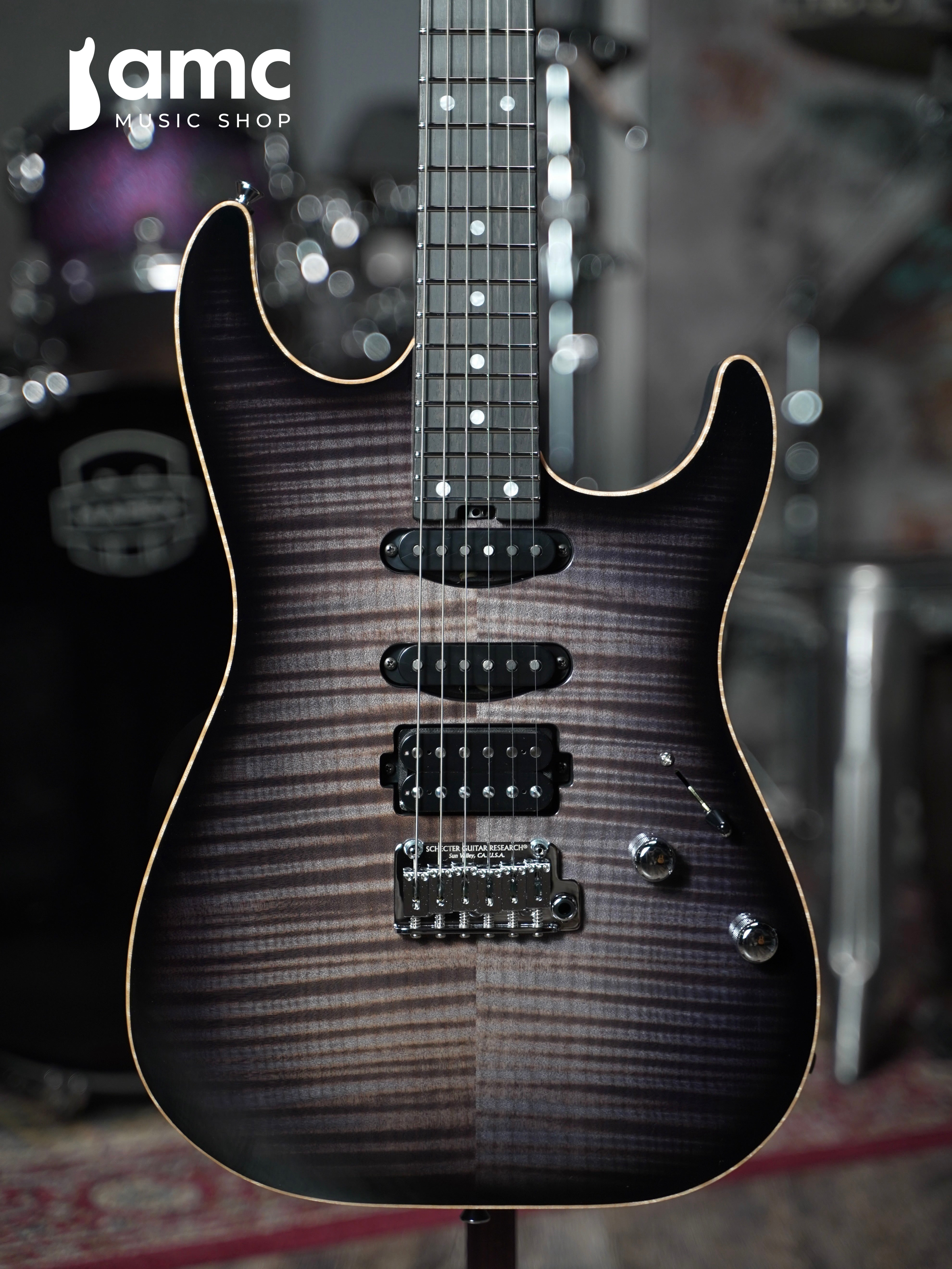 Schecter | Sunset Custom II 24 SSH[Black Burst] S/N:26-05008